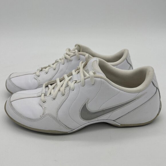 Nike Dance Athletic Shoes Leather Womens Size 10 White Silver 366191-103 - Picture 3 of 16
